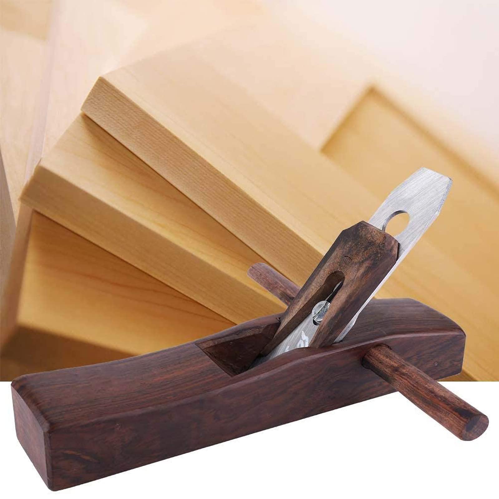 Herramienta de artesanía en Madera de Carpintero Plano de Madera a Mano, avión de carpintería con Mango, Herramienta de artesanía en Madera