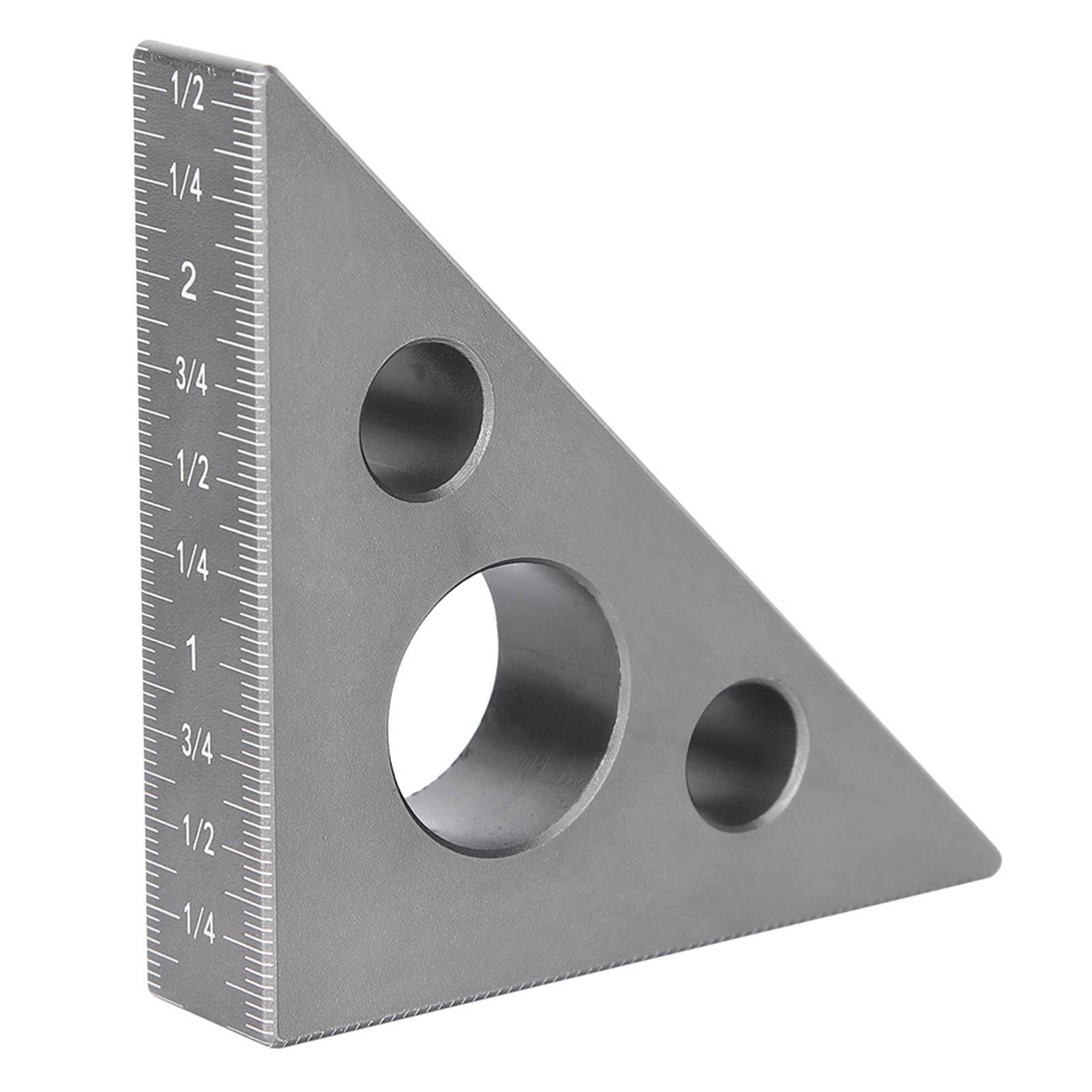 Regla Escuadra Carpintero Triangular Metalica Herramientas | Meses Sin