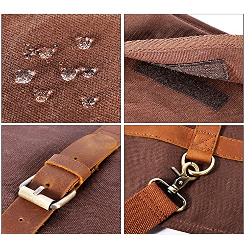 Bolsa de herramientas de barman en hule impermeable y sofisticadas asas de piel 7