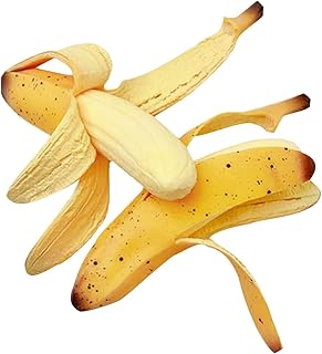 قطعتان من الموز الاصفر لتخفيف التوتر، العاب فاكهة الموز الناعمة المعطرة، هدية لطيفة لعيد الميلاد، لعبة مبتكرة للاطفال (2 اصفر)