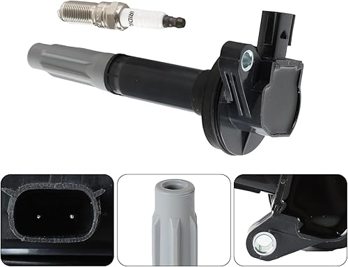 Miniatura 6 de Paquete de 8 bobinas de encendido UF-622 y bujías de iridio 91276 compatibles con Ford F150 2011-2016, Mustang 2011-2015, 5.0L de reemplazo #UF622