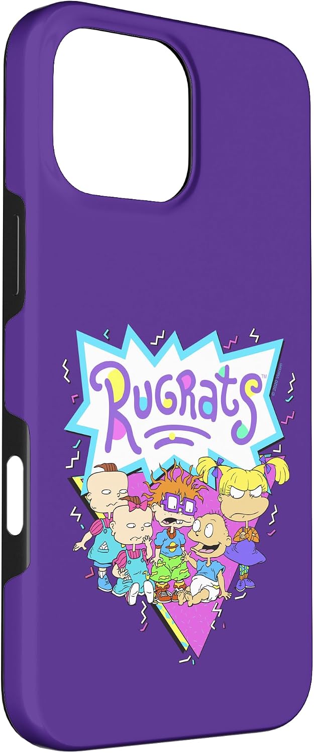 Rugrats Group Shot Purple Triangle Logo Case for iPhone 16 Pro Max