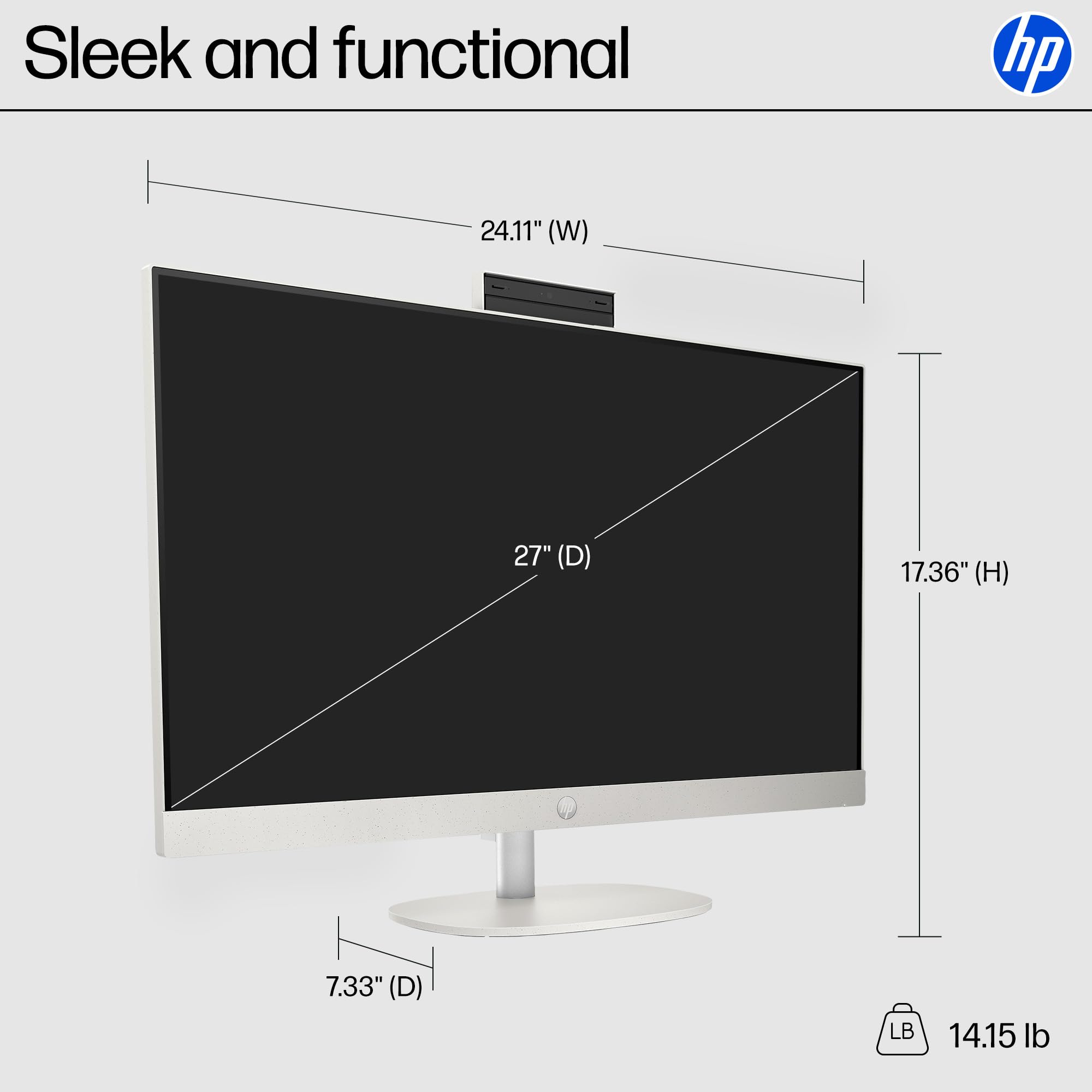 Amazon.co.jp: HP 27インチオールインワンデスクトップPC、FHDタッチ