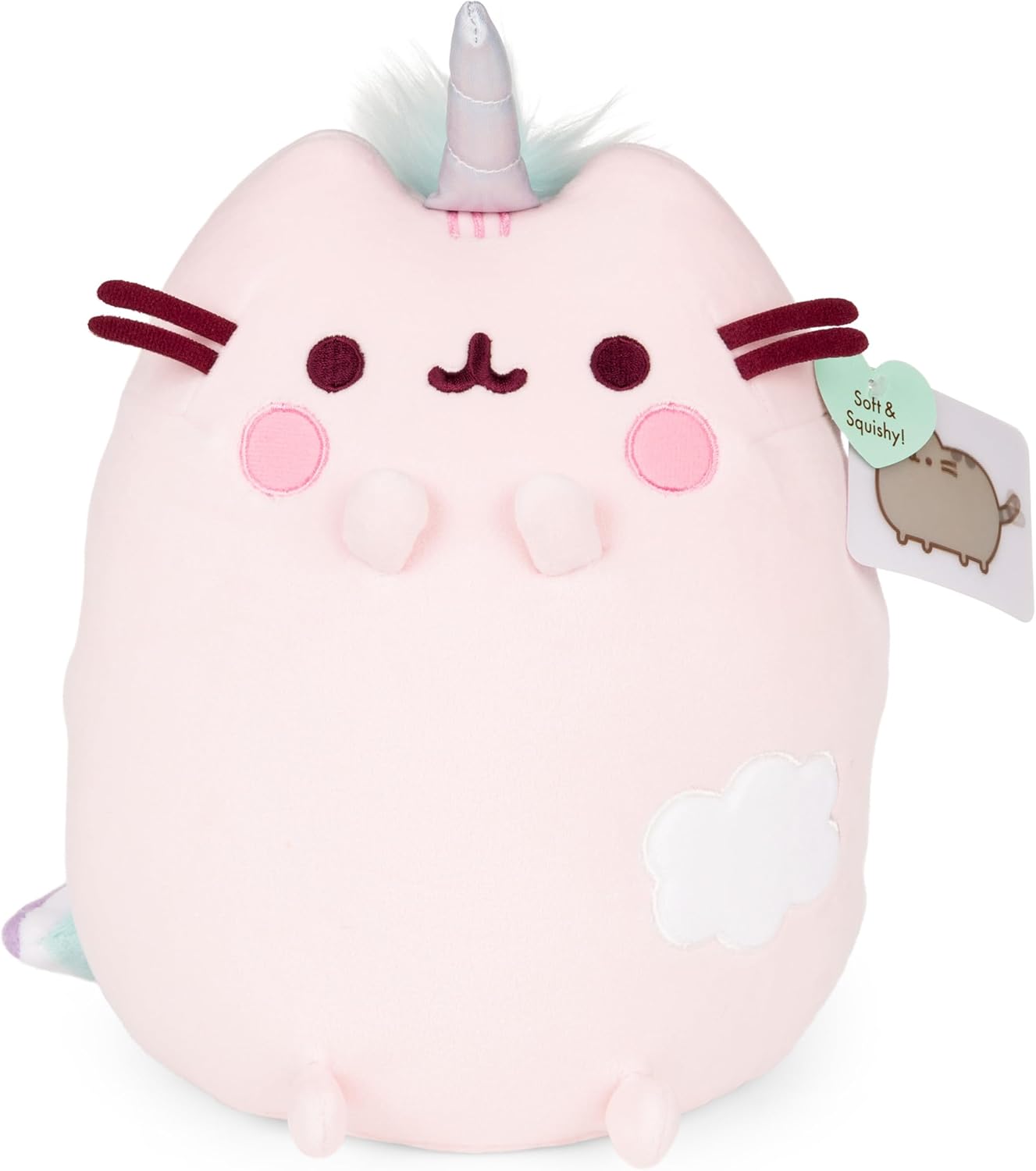 GUND Pusheen Dreamy Pusheenicorn Extra Soft Squisheen Cat Stuffed Animal Plush, Pink, 9.5”