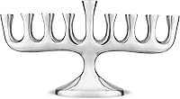 Vista 1 de Zion Judaica Menorá elegante y sofisticada de diseño para Janucá, tradicional candelabro y aceite Chanukiah clásico, menorá de Janucá