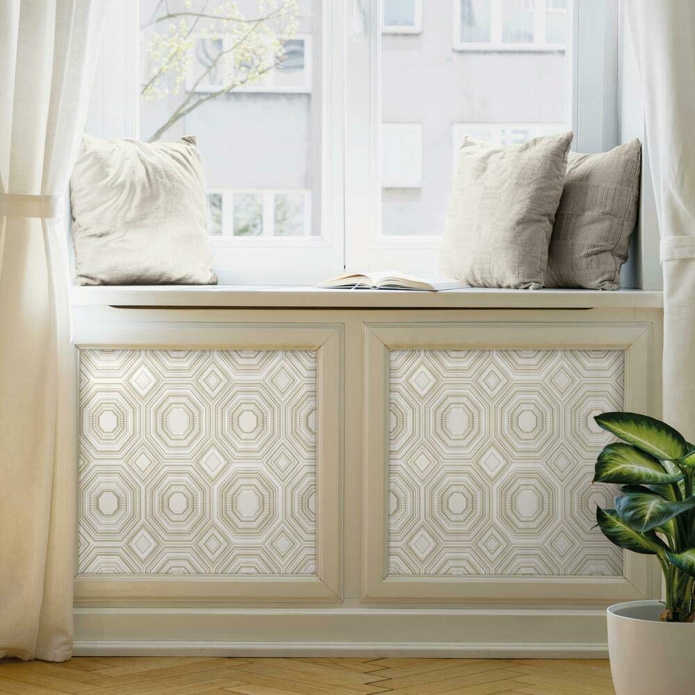 RoomMates Bees Knees Beige Peel and Stick Wallpaper, 52.1 x 502.9 cm - Image 3