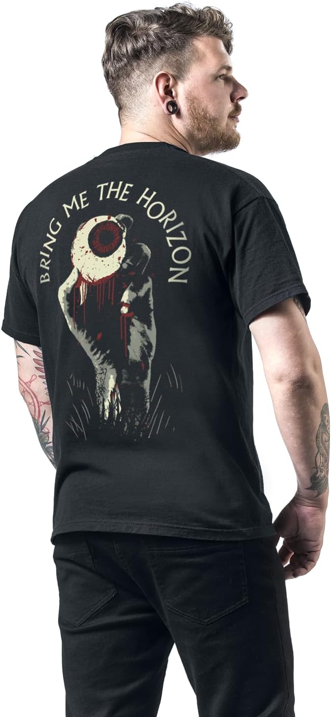 Bring Me The Horizon T Shirt Zombie Eye Band Logo Official Mens Black - Image 2