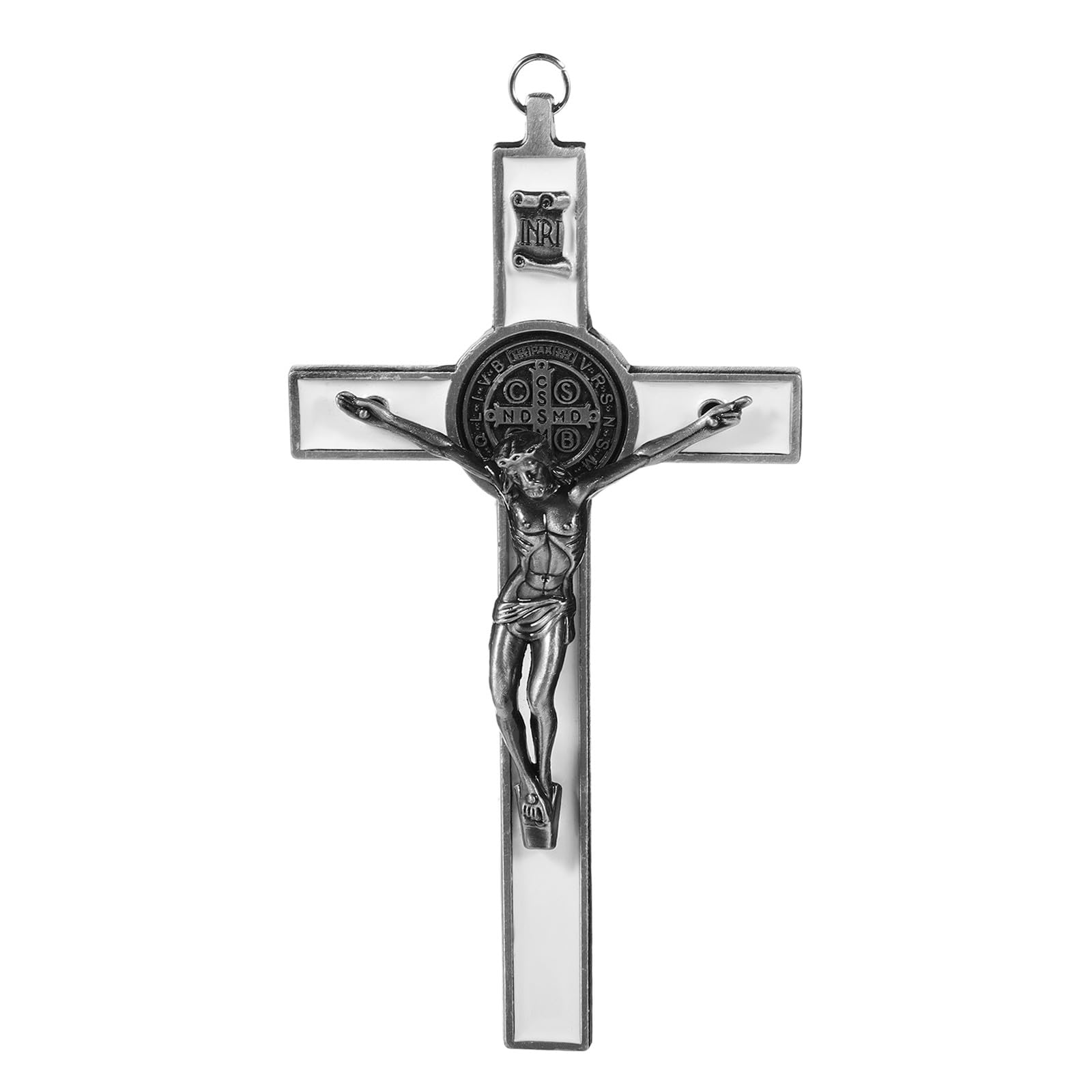 Cruz de pared religiosa vintage con crucifijo clásico de Jesús Inri 8