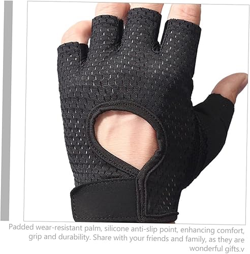 Miniatura 8 de 1 par de guantes transpirables de fitness guantes de gimnasio para hombres, guantes deportivos al aire libre, guantes cálidos para levantamiento de