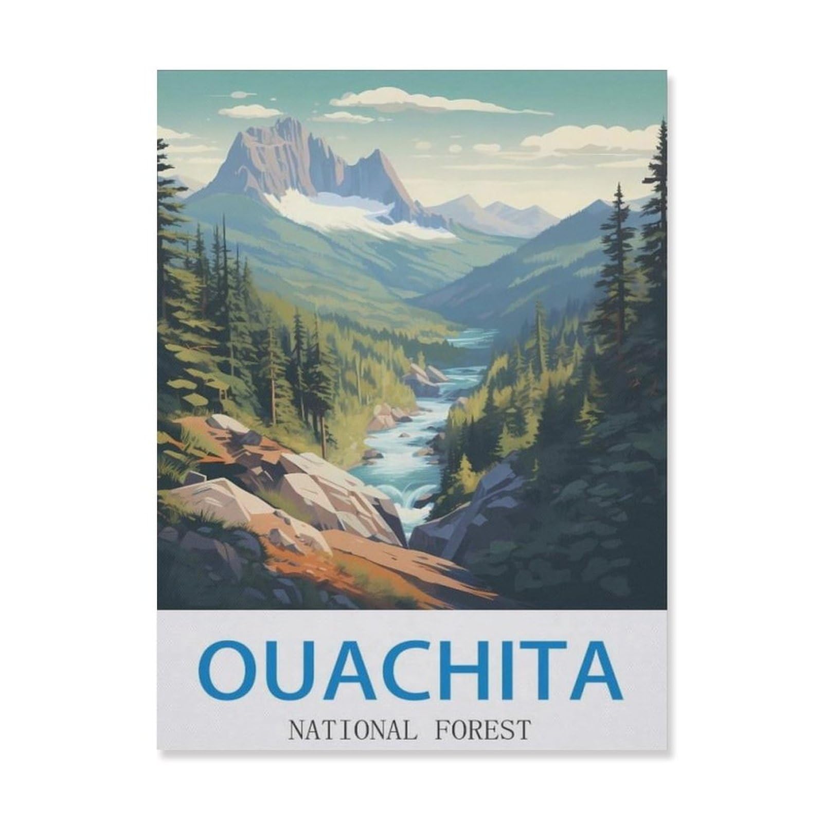 Ouachita National Forest，Tin Sign Metal Tin Sign/Metal Plaque Tin Sign Metal Sign(20x30cm）8x12 inch-EI25