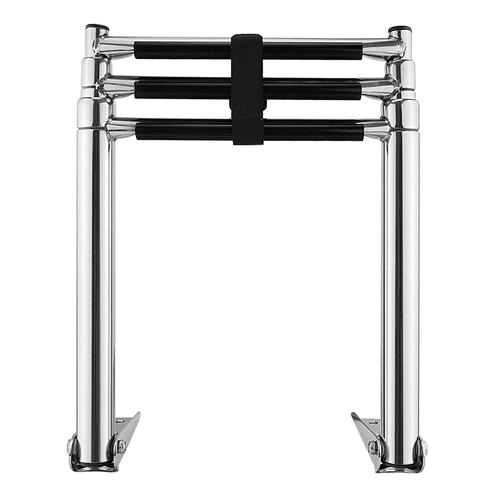 3 Step Removable Telescoping, Pontoon Swimming Pool Marine Yacht Boarding Ladder, Stainless Steel Extension Ladder, Non Slip Pedal