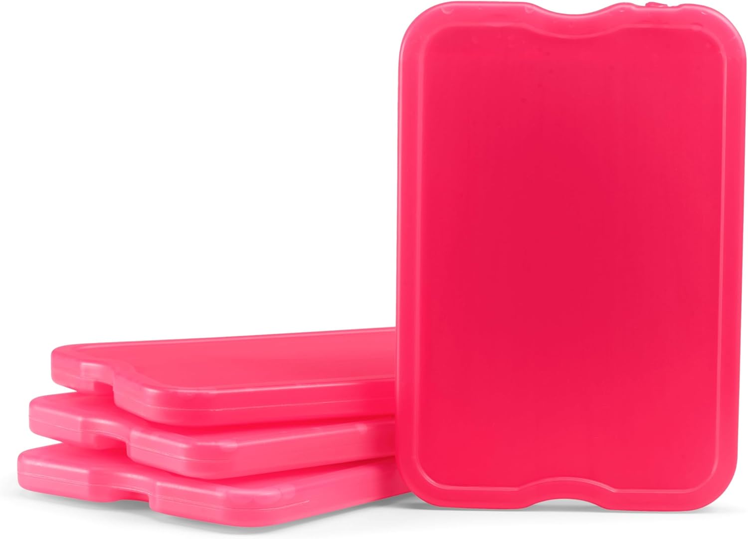 Cool Coolers by Fit + Fresh Slim Compact Reusable XL Ice Pack, Perfect for Lunch Boxes, Coolers, and Beach Bags, 8 Pack, Pink - Image 3