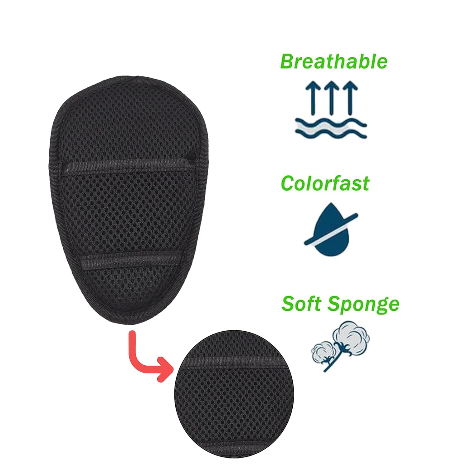 2 Pack Baby Stroller Seat Crotch Cushion Seat Harness Strap Covers for Baby Stroller, Universal Pram Harness Pads for Baby Seat Pushchair Seat Crotch Covers for Child Seats(Black)