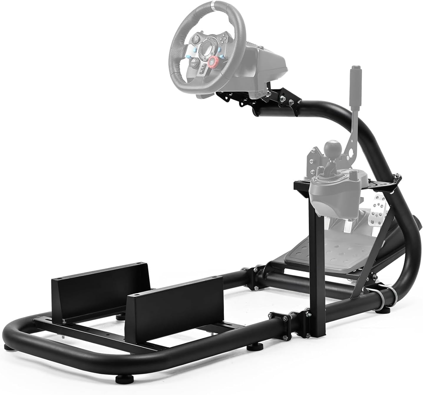 Minneer 50MM Racing Simulator Cockpit Match Seat Fit for Logitech G29 G920 G923, for Thrustmaster T248 T300, for Fanatec, Steering Wheel Stand (Seat Wheel Pedal Handbrake Not Included)
