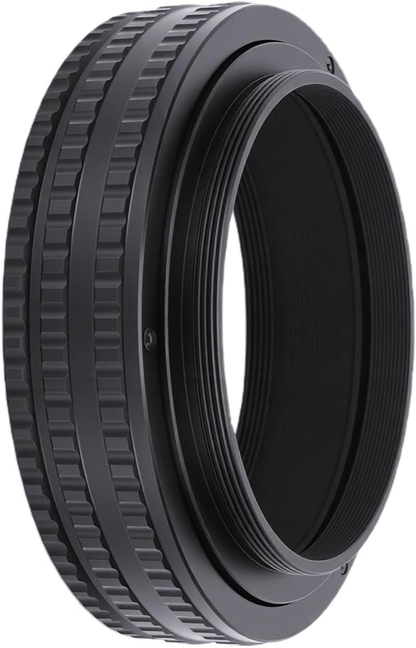 Gugxiom M58 to M58 Focusing Helicoid Adapter 17-31mm Adjustable Macro Extension Tube, Aluminum Lens Modification Ring for Enlarger Lens, Manual Focus Connector