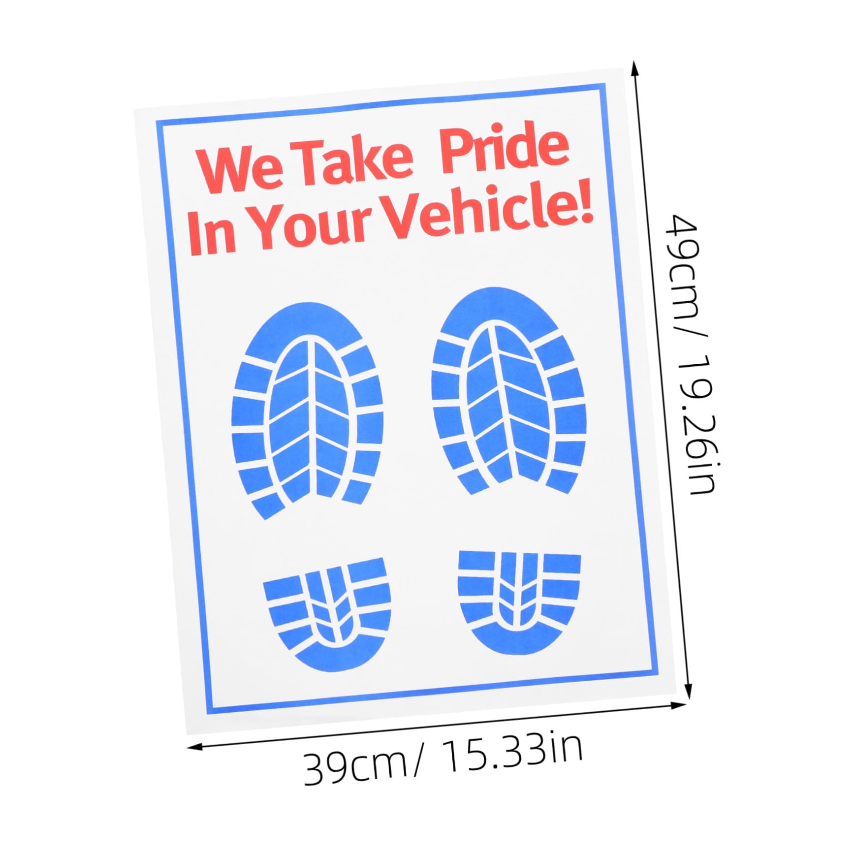 Gatuida Tapis de Sol Jetable en Papier Protection du Sol Automobile pour Voiture 100pcs Résistant à l'usure Sécurité Améliorée Volant pour Jours de Pluie