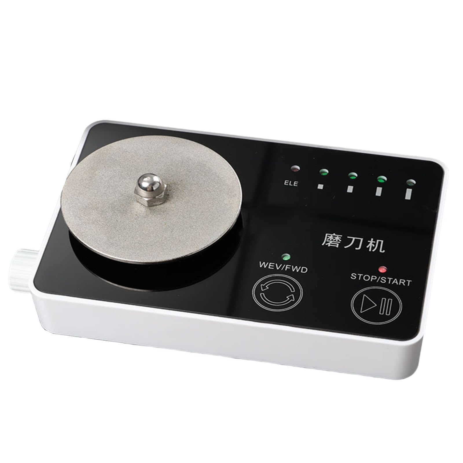 Eoweiot 40W Rechargeable Sharpening Machine, Electric Knife Sharpener, 0-5000RPM Adjustable Speed,for Kitchen Knives, Carving Knives