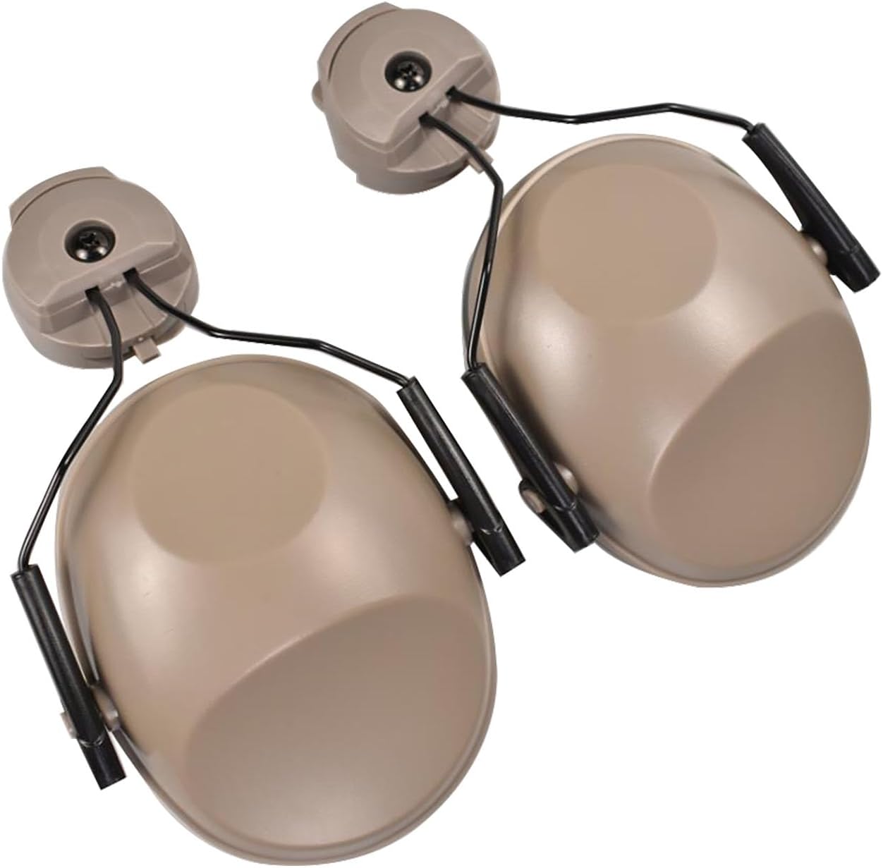 Tactical Helmet Ear Muffs Blocking Sound Reduction Ear Protection for 17-19 MM Slot Helmet Side Rail