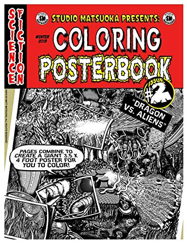 Coloring Posterbook Issue #2: Dragon VS. Aliens