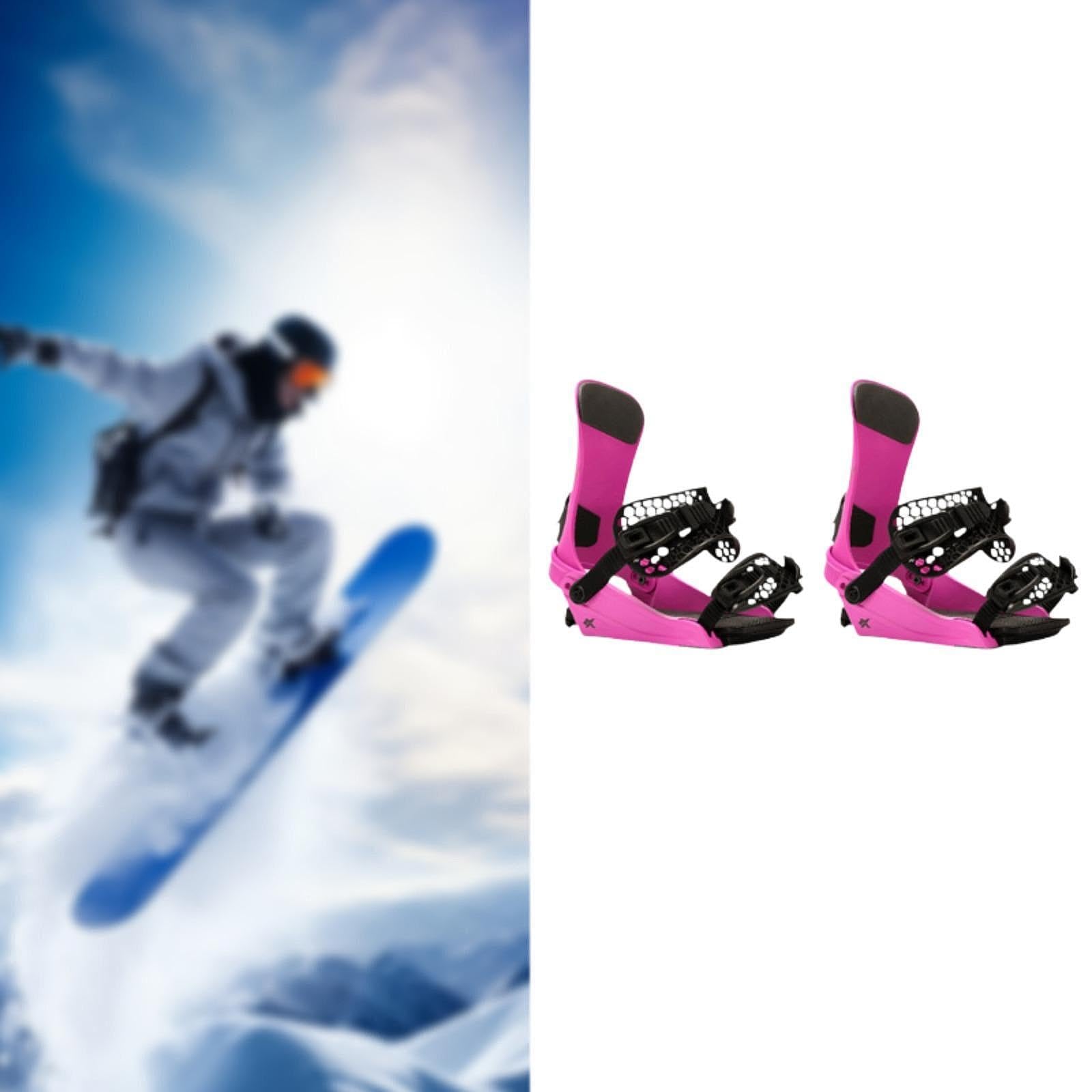 Fijaciones de Snowboard para Adultos, para Principiantes Y Profesionales. Ligeras, de Liberación Rápida. Suministros Y Equipamiento para Snowboard.