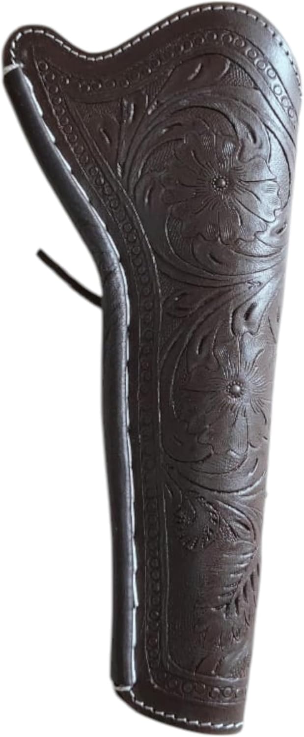 Western Gun Holster – Full Grain Leather Cowboy Holster for 6" to 9" Barrel Revolvers – Handmade Old West Style, Fits Colt SAA,Vaquero,Cattleman