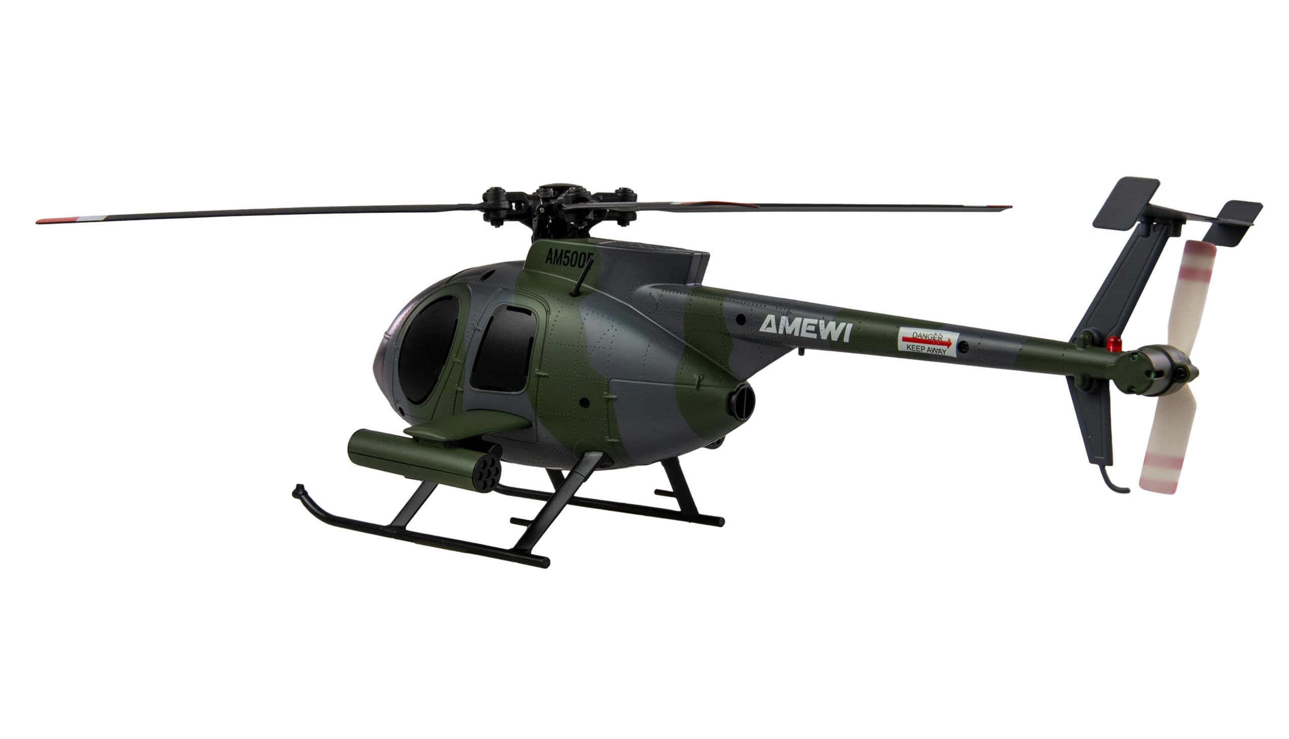 RC Helikopter Hughes MD500 Militär Hubschrauber 4-Kanal 6G RTF grau