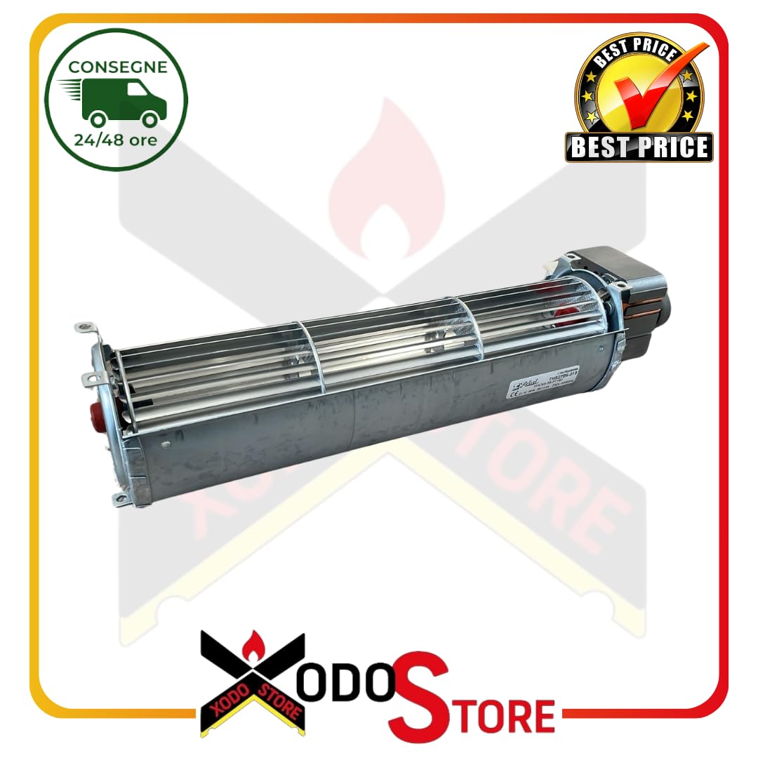 Ventilatore Tangenziale ORIGINALE PER MONTEGRAPPA cod. 1040021000 Ventola 60x270 mm 45W 260 m³/h Per Caldaie LI8 Evo, LP6, LP9, LS6/9 Evo, NP7/10 Evo, NX10 Evo
