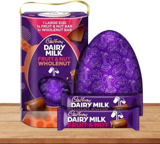 Cadbury Large Easter Egg Gift Dairy Milk Fruit & Nut & Wholenut