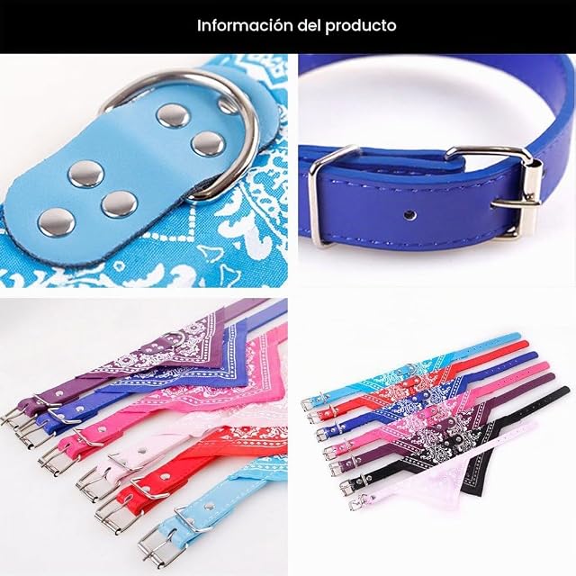 Foto 6 de 7 de Newtensina Perro de la Moda Bandana Collar Collar de Perro Boy Pañuelo Medio Perrito Pañuelo con Cuello…