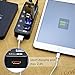USB Hub 3.0 Powered, LYFNLOVE USB Extender 4-Port Data USB Hub with Power Adapter and 1 Smart Charging Port, USB Splitter with On/Off Switches for MacBook, Mac Pro/Mini, iMac, Surface Pro Laptop/PC