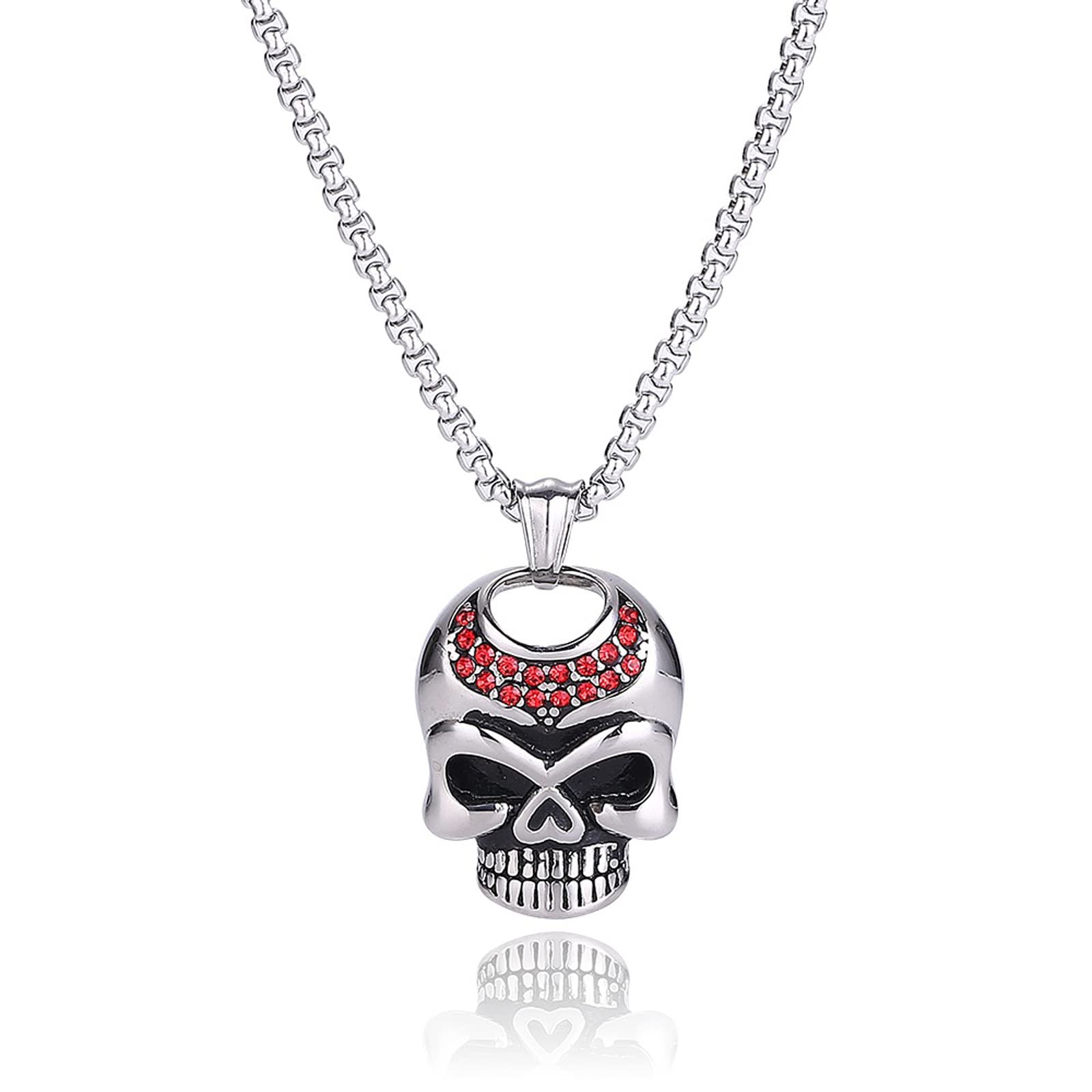 Accessoires personnalisé tête de mort et pendentif acier inoxydable