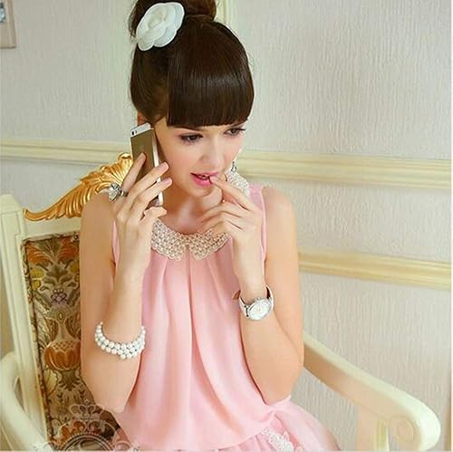 Miniatura 4 de Elegante collar de perlas desmontable collar falso collar Peter Pan collar falso collar de novia boda fiesta joyería