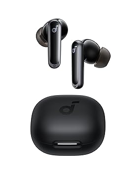 soundcore P40I by Anker,Noise Cancelling Wireless in Ear Earbuds,Adaptive Noise Cancelling to Environments,Heavy Bass,60H Playtime,2-in-1 Case and Phone Stand,Ipx5,Wireless Charging,Bluetooth 5.3 - image, photos