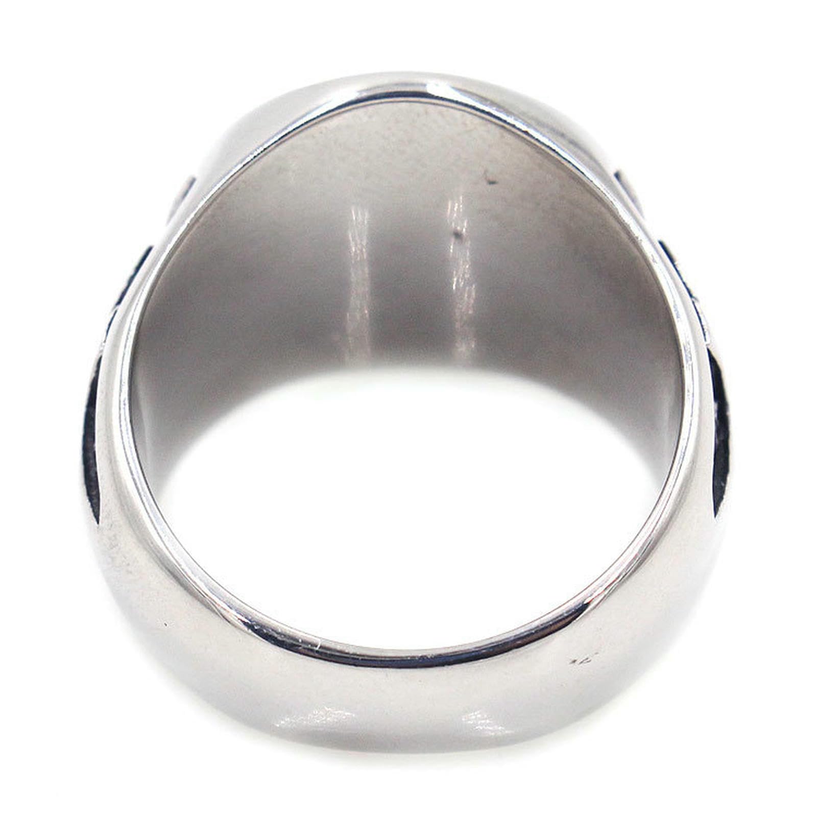 Titanstahlauge des Horus-Rings für Männer, Vintage-Edelstahlband, geheimnisvoller ägyptischer Stil, Schmuckgeschenk