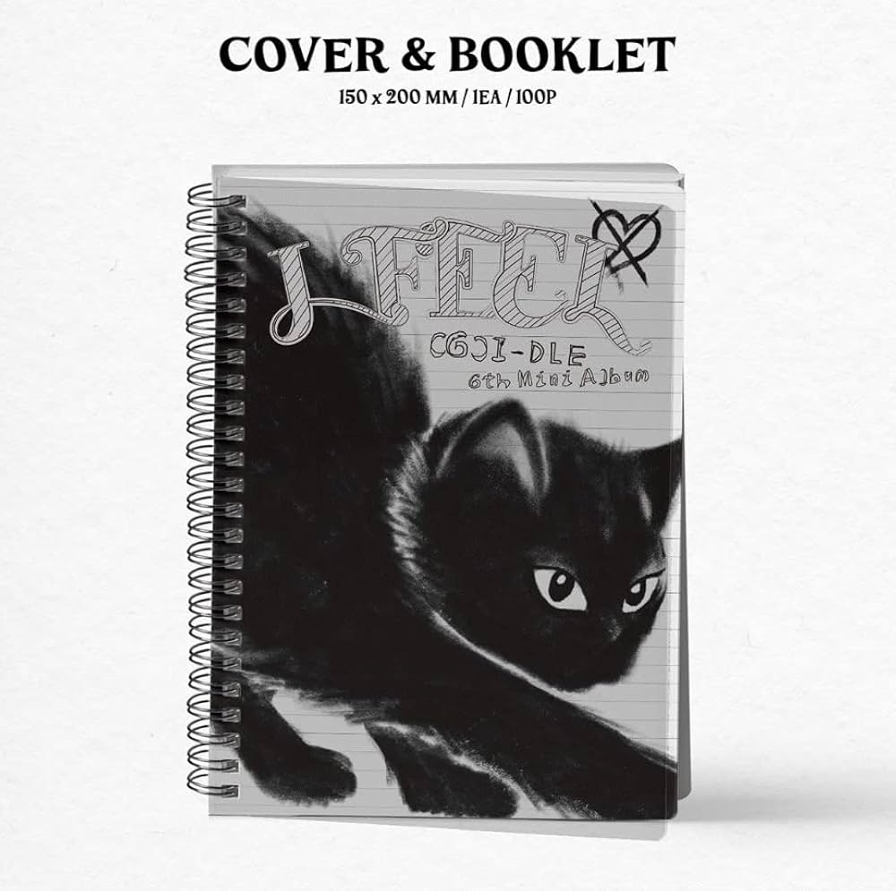 G) I-DLE I feel 6th Mini Album Cat Ver (Folded Poster