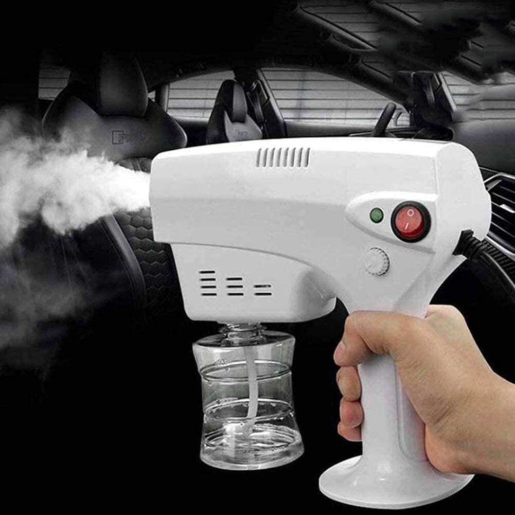 Spruzzatore elettrico senza fili per contenitore spray, spruzzatore elettrico ULV Nebulizzatore a luce blu Nebulizzatore per capelli Nanos Pistole a spruzzo a vapore Sterilizzazione domestica (Color :