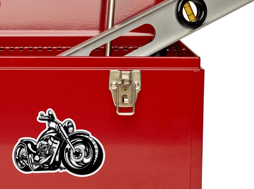 2 x 25cm/250mm Motorbike Vinyl Stickers Bikers Travel Luggage #7333