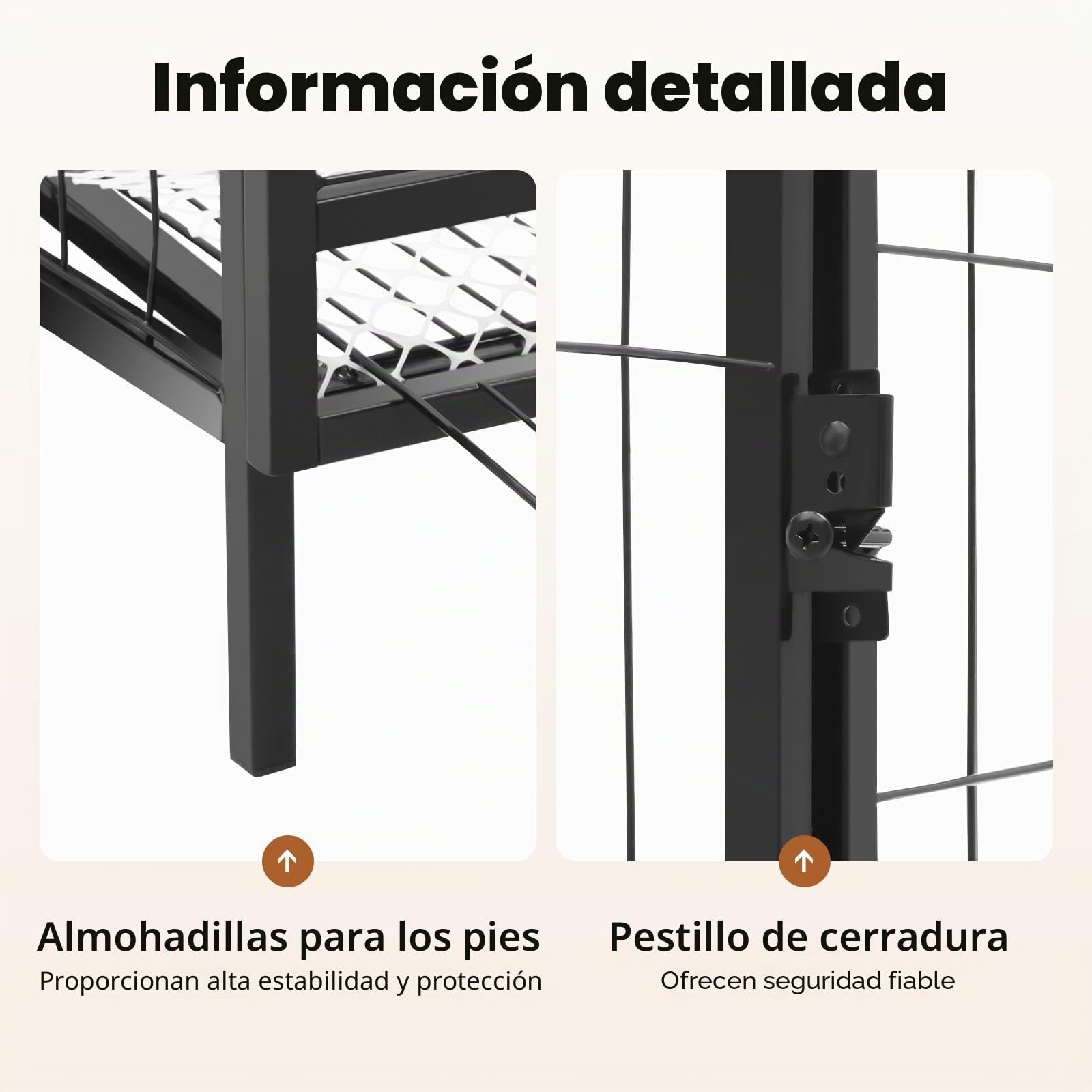 Gallinero para 10 gallinas, jaula exterior de hierro con pajarera abierta y desmontable, todo en uno, gallinero con corral, jaula de gallinas con nido, 120 * 58 * 62 cm