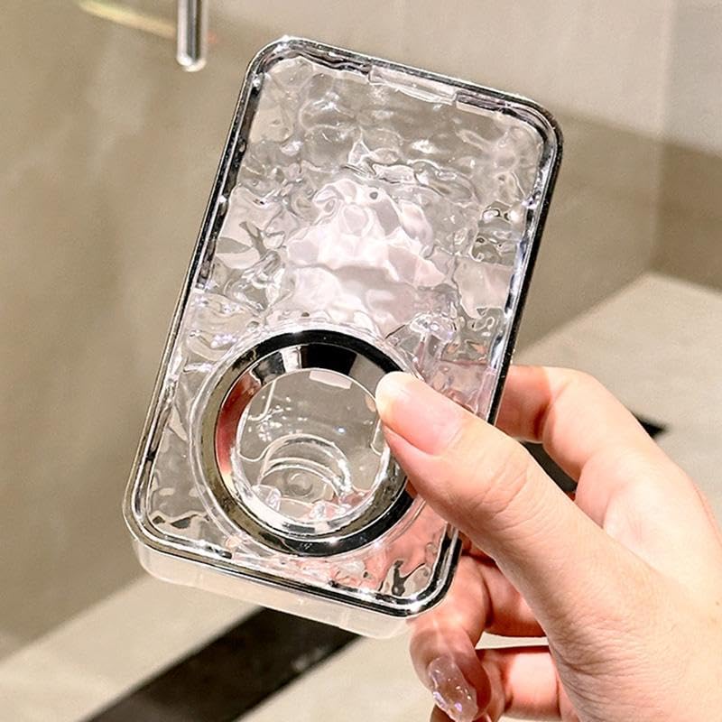 Image of Automatic Toothpaste Dispenser Premium Wall Mounted - Transparent ABS Plastic, No-Drill Adhesive Installation, Waterproof & Space-Saving Bathroom Organizer (Toothpast Dispenser)
