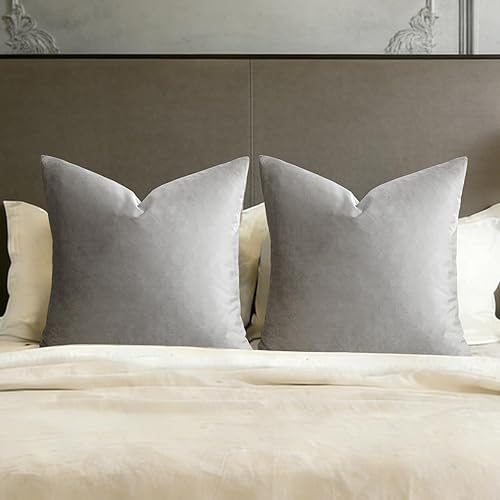 Miniatura 58 de GIGIZAZA Fundas de Almohadas Decorativas de Terciopelo Dorado, Fundas de Almohadas de 18x18 para Sofá, Sillón y Cama, Paquete de 2 Fundas de Cojines