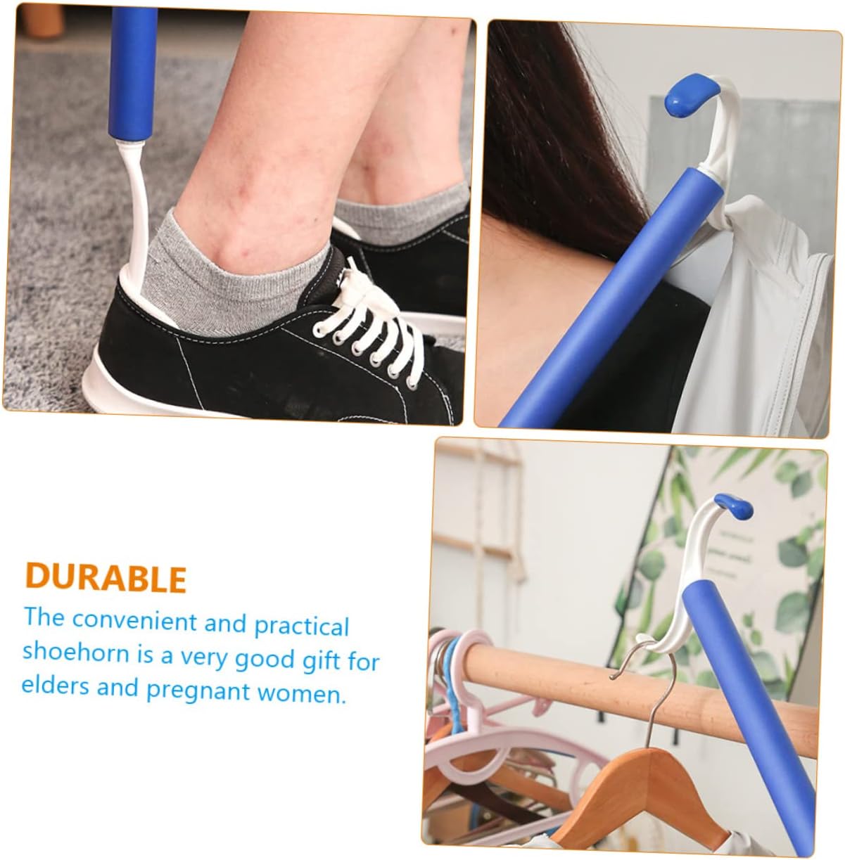 Beaupretty 2Pcs Dressing Aid Stick for Seniors Convenient Shoe Lifters and Sock Helper Tool Lightweight and Portable Dressing for Elderly and Handicapped Use