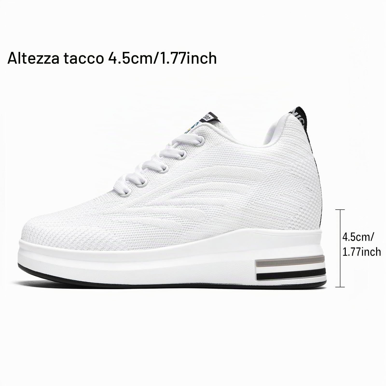 AONEGOLD Scarpe con Zeppa Donna Sneakers da Ginnastica Running Sportivo Outdoor Fitness Tennis Casual Scarpe 9cm