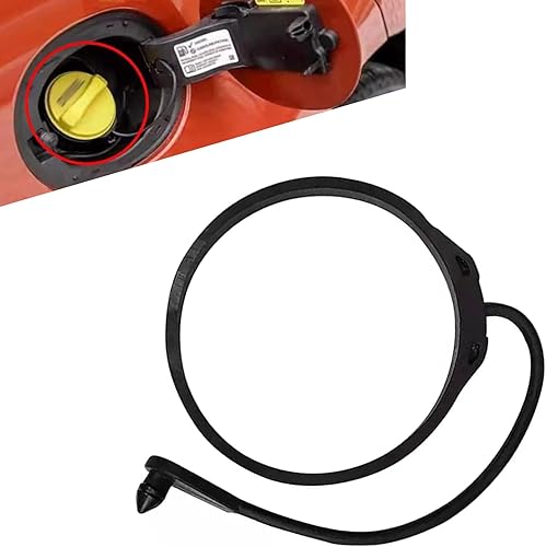 ijuicy Correa de tapa de depósito de combustible, correa elástica antielástica, repuesto OEM #LR053665 LR053666, compatible con Range Rover (negro)