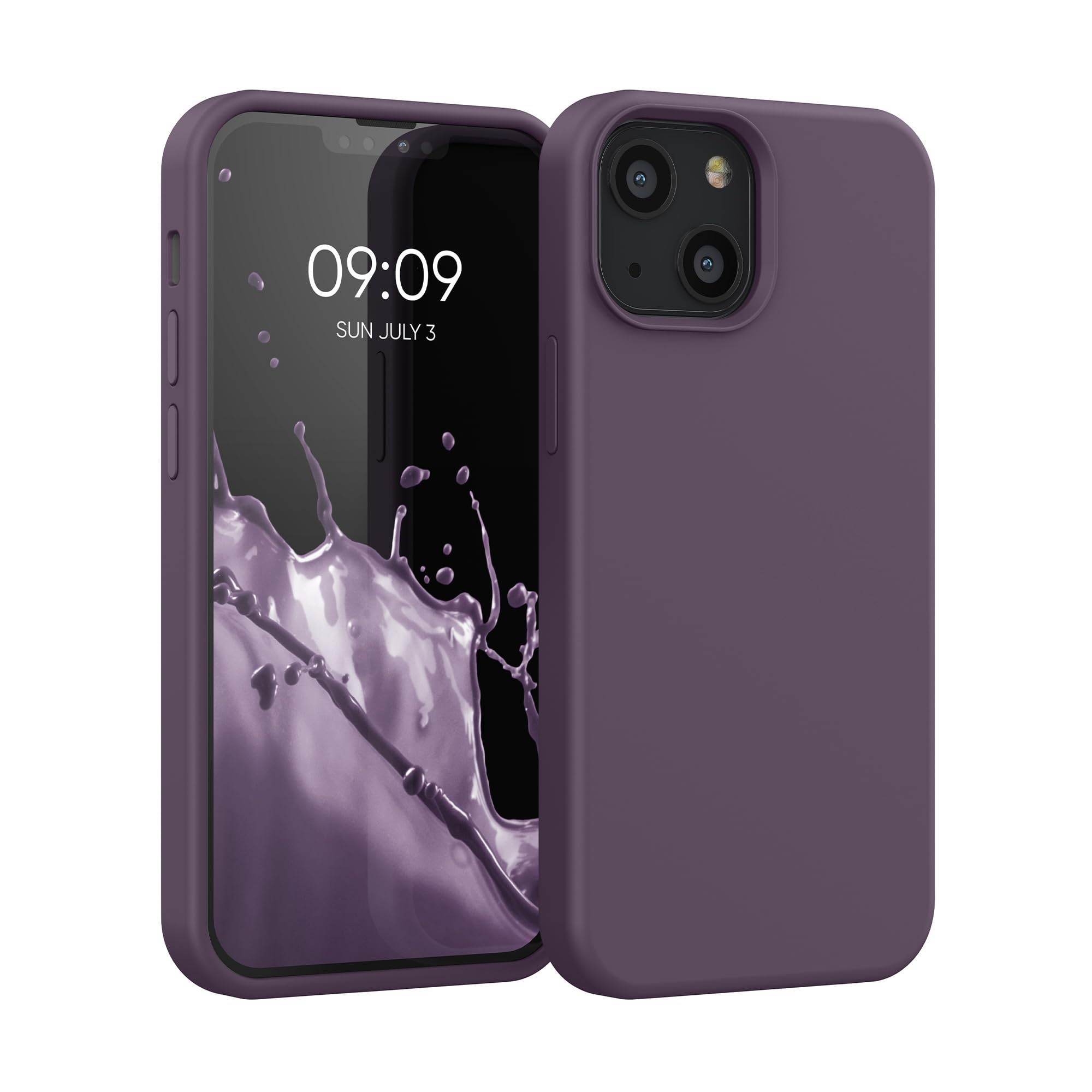 kwmobile Case Compatible with Apple iPhone 13 mini Case - TPU Silicone Phone Cover with Soft Finish - Pale Iris
