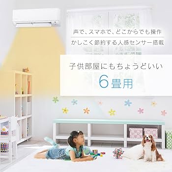 Amazon.co.jp: アイリスオーヤマ エアコン 6畳用 ルームエアコン