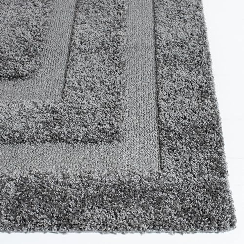 Image of Carpet for Hall | Carpet for Living Room |10X14 FEET Rugs for Bedroom | Carpet | Rug for Living Room | Carpet & Rugs for Home Decor | Carpet for Bedroom Floor (Grey Square)