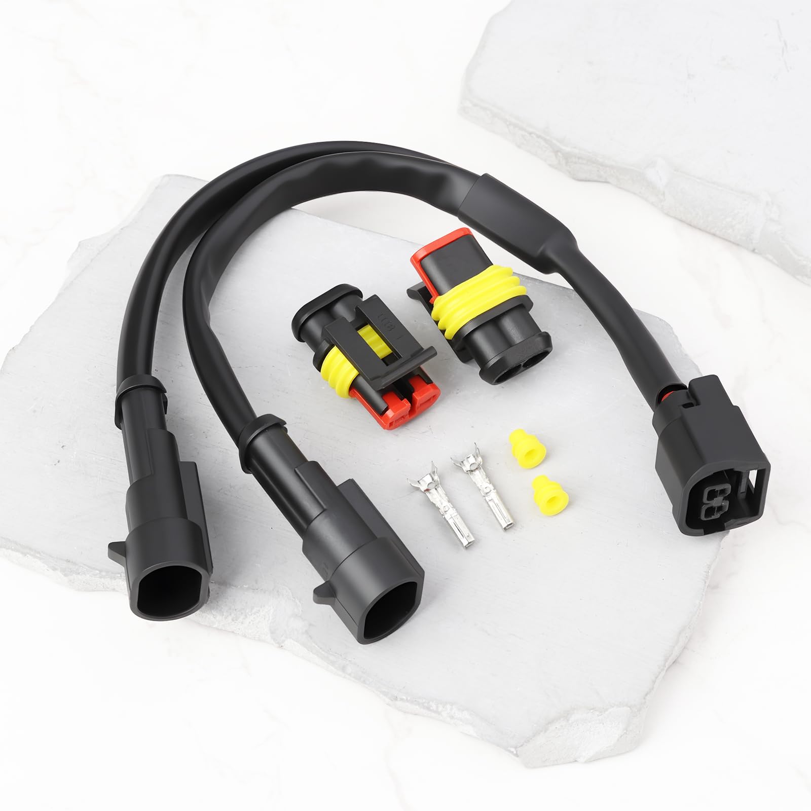 Akcesoria motocyklowe Y-Splitter 12V Złącze boczne zestaw przewodów Zgodne z Honda CRF 250 L/Rally BJ 2017-2021