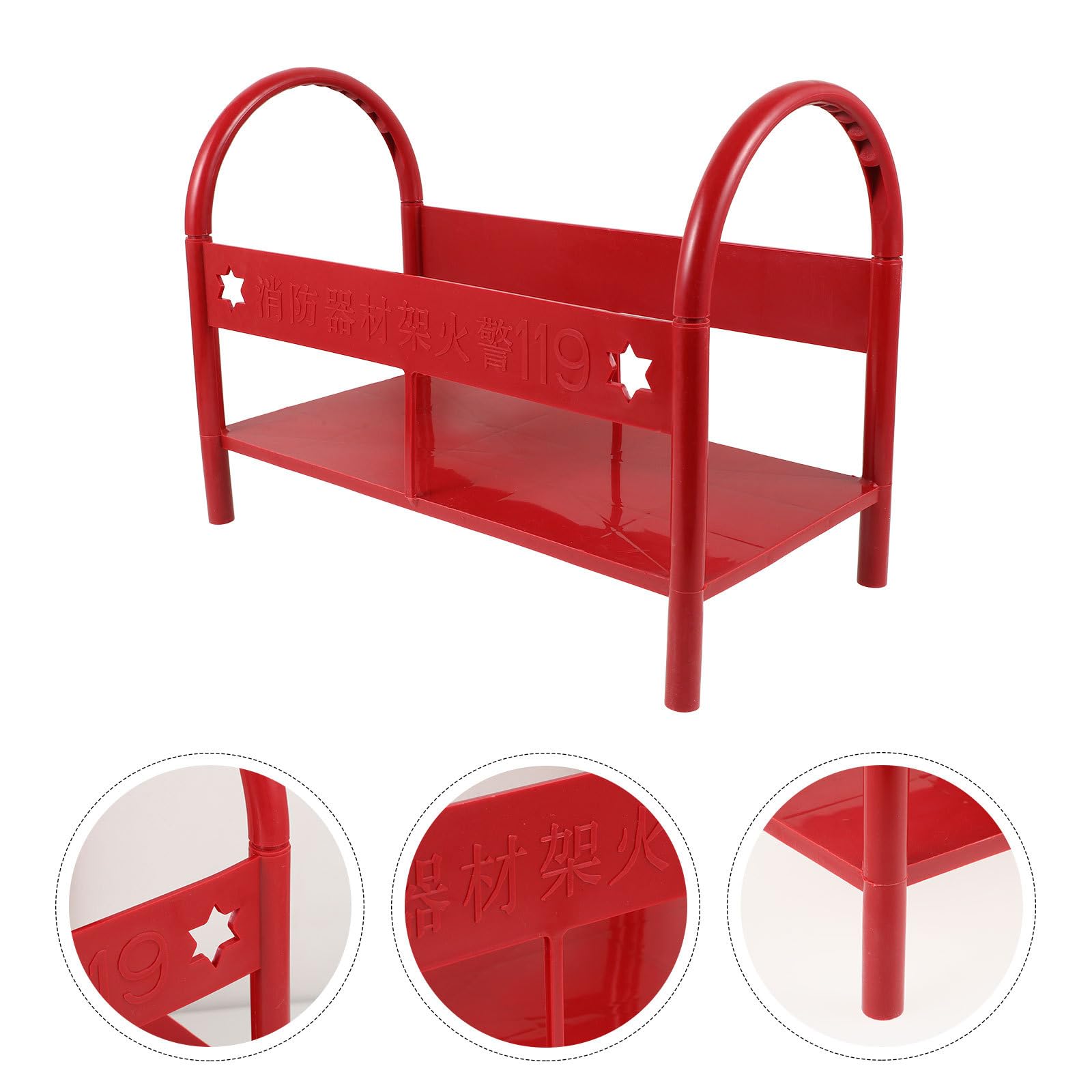 Ipetboom Base Supporto per Estintori da 3-5 Kg in Plastica Rossa Robusta e Versatile per Estintori Domestici in Vari Ambienti