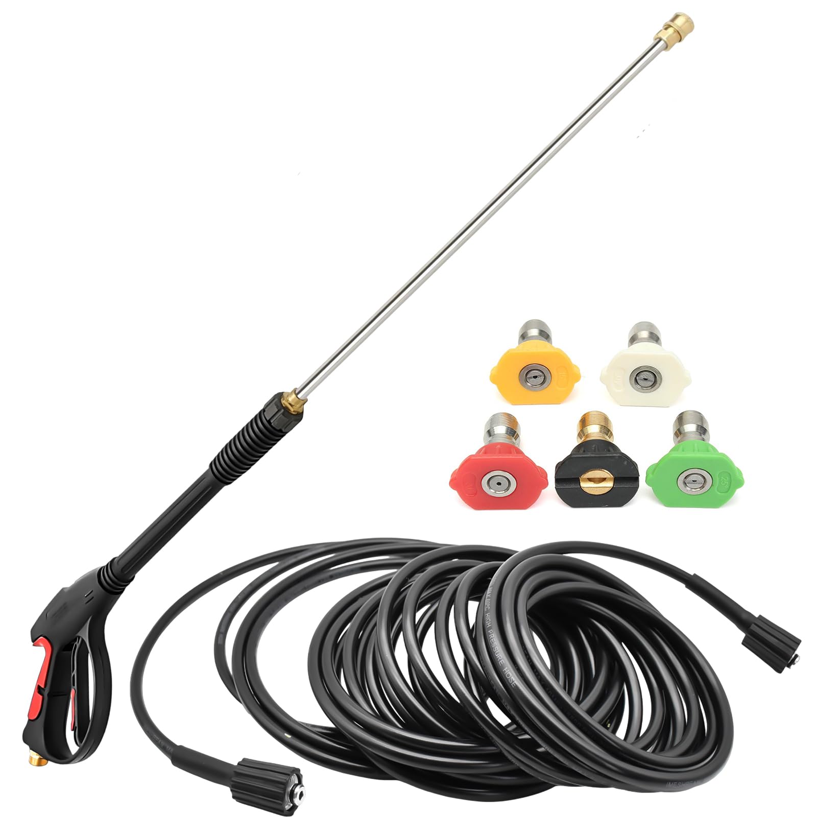 Photo 1 of ***Used; it is unknown if any parts are missing or if it works 100%.
****Pressure Washer Gun and Hose Kit, 4000PSI Power Washer Gun with 26FT Power Washer Hose & Extension Wand for Gas & Electric Pressure Washers,40 Inch Adjustable Length, M22 Fitting, 5