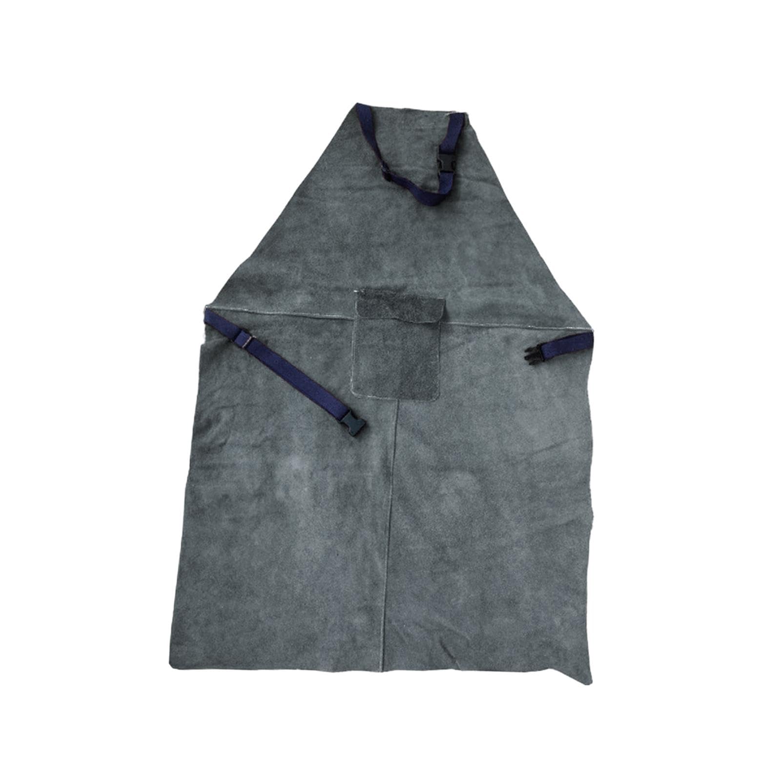 Qianly Tablier de Soudure Vêtement de Travail Fermeture à Boucle Bretelles Ajustables Matériau Résistant Convient pour Mécanicien Menuisier Jardin Garage, 70cmx100cm Bleu Foncé
